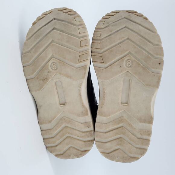 Cat & Jack Toddler High Top Dark Brown Boot Faux Leather Elastic Laces Toddler 8 - Picture 5 of 5